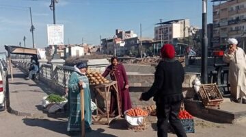 حملة لرفع الإشغالات بمدينة كفر البطيخ بدمياط – وكالة يمن للأنباء