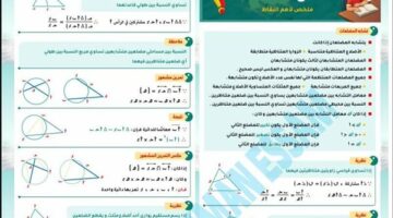 مراجعات نهائية.. أبرز مسائل الهندسة في 3 ورقات لـ الصف الأول الثانوي – وكالة يمن للأنباء