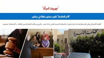 القضاء المصرى يتصدى لإقامة “الأم الحاضنة” دعوى النفقة فى دولتين.. برلماني – وكالة يمن للأنباء