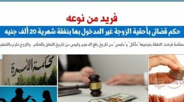 حكم قضائى فريد من نوعه بأحقية الزوجة غير المدخول بها بنفقة شهرية.. برلمانى – وكالة يمن للأنباء